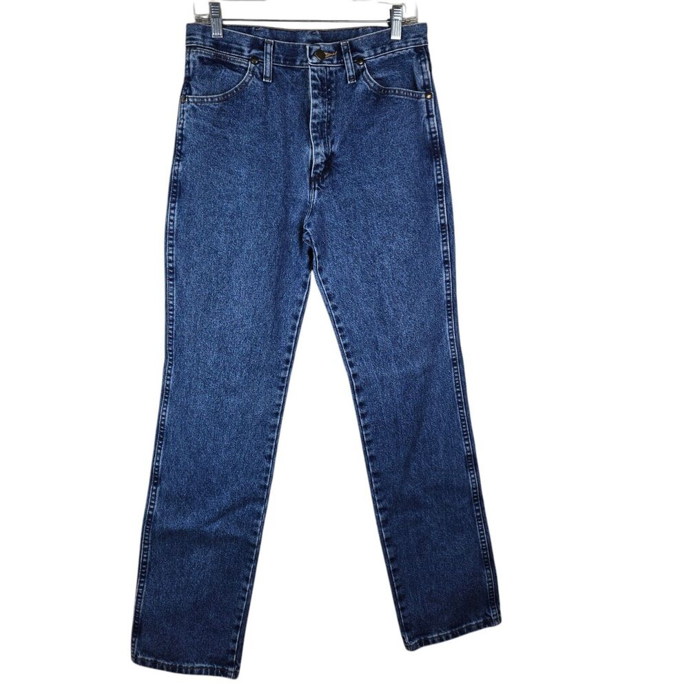Vtg Wrangler 936 GBK Blue Jeans 31 x 34 Medium Wash Cowboy Western Straight Leg
